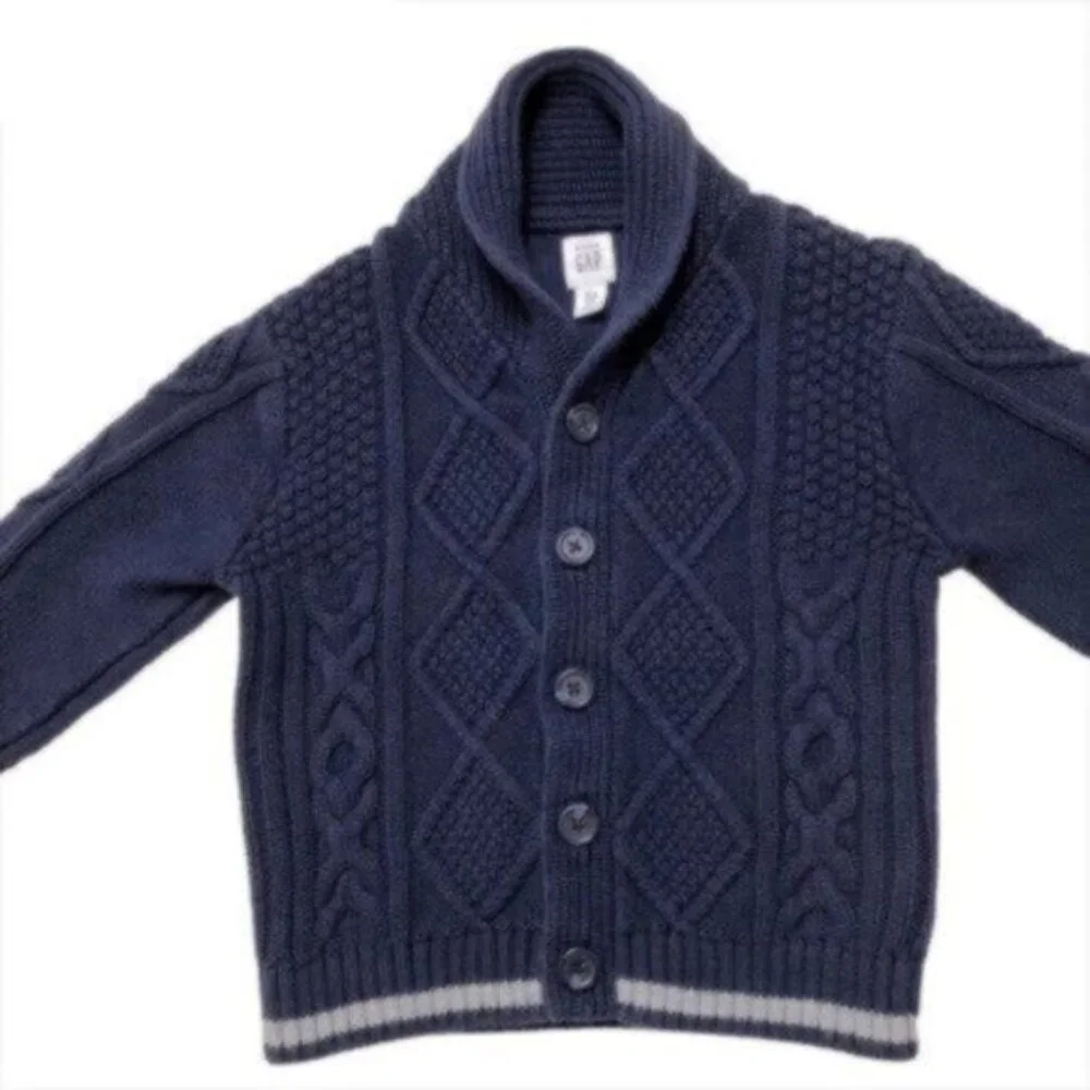 GAP Baby Boy Navy Cardigan Sweater 18-24 Months
